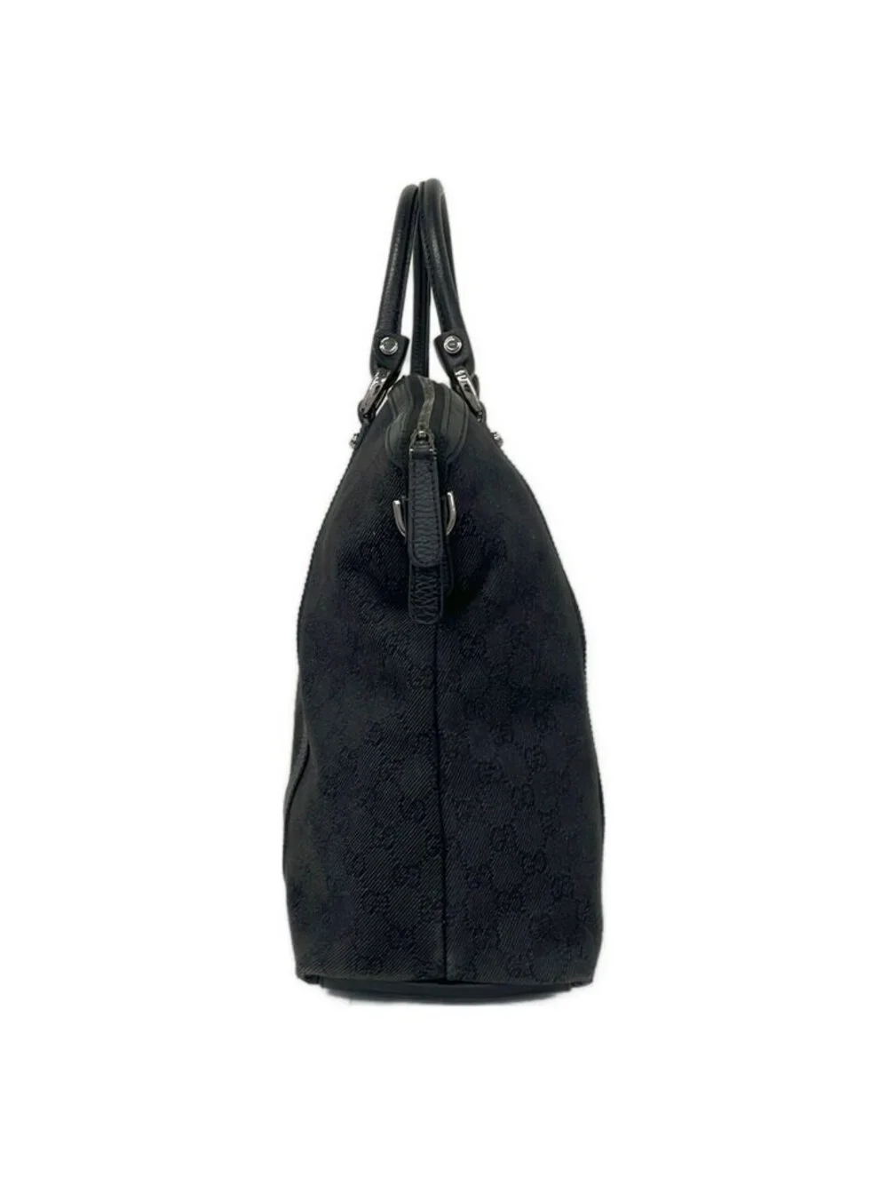 Gucci Handbag Interlocking Black Leather - Picture 4 of 10